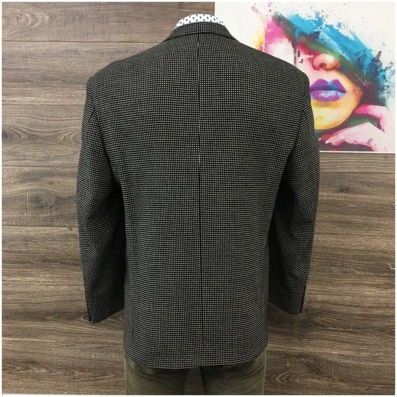 VINTAGE MARIOS Mens Blazer Sport Coat 2 Button‎ Casual Jacket Size 46R Wool Suit